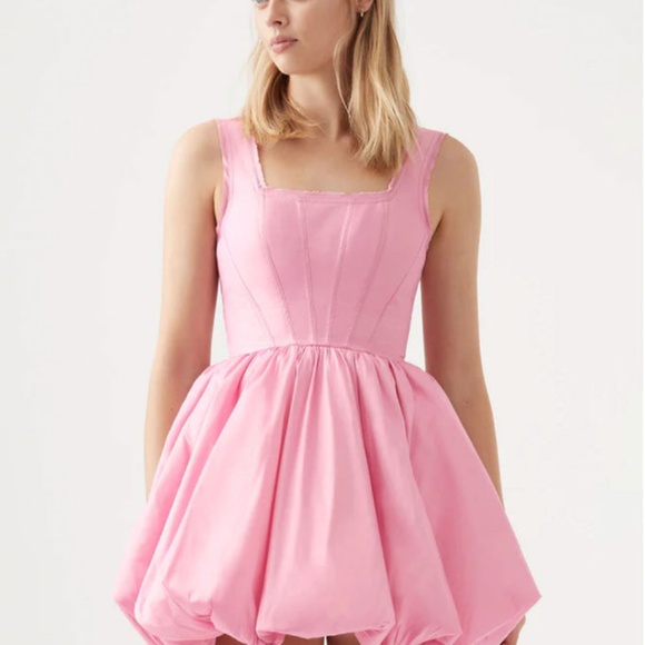 Aje Pink Suzette Bubble Mini Dress - Picture 12 of 13